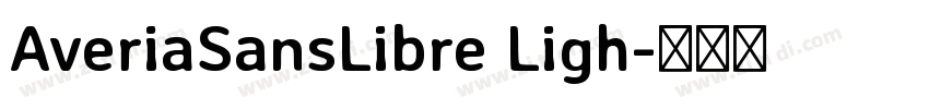 AveriaSansLibre Ligh字体转换